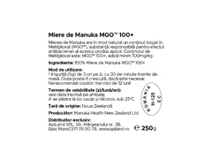 Miere Manuka MGO 100+ - 250g